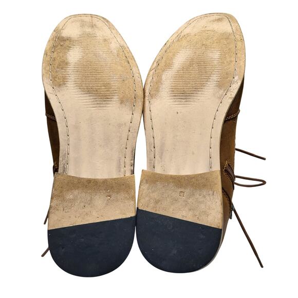 Steve Madden Jabbar Cap Toe Burnished Leather Wood Stack Heel Boot Men's Sz 10.5 - Picture 8 of 10